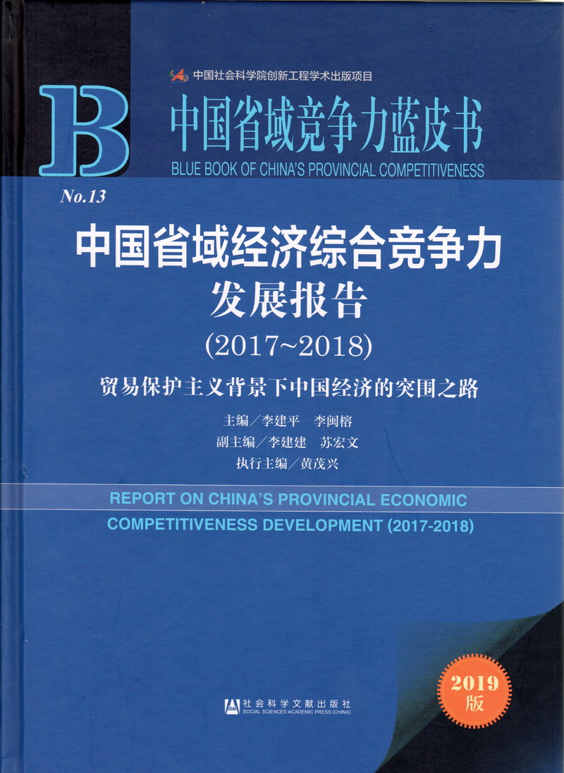 操小骚逼网址中国省域经济综合竞争力发展报告（2017-2018）